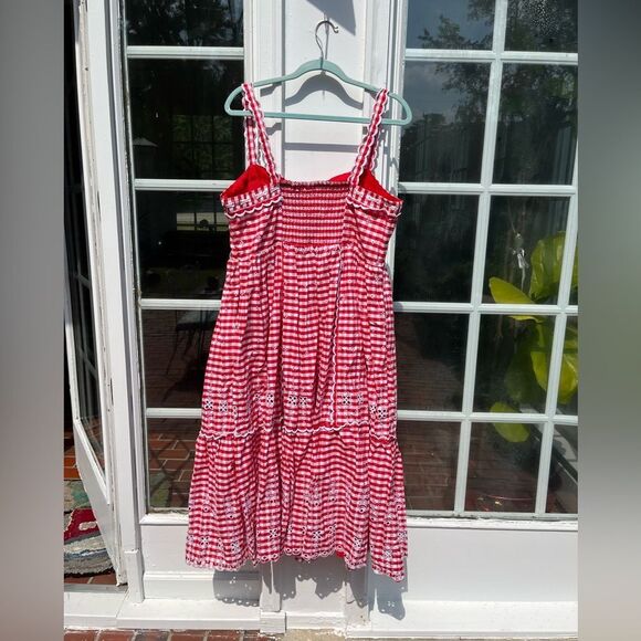 Anthropologie Sleeveless Sweetheart Gingham Midi Dress NWT - Picture 11 of 14